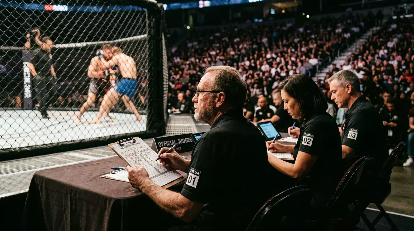UFC judges scoring a fight that goes to decision for betting strategy analysis